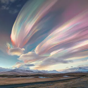 Create a realistic and breathtaking image of beautiful polar str...