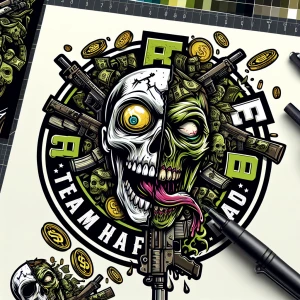 Create aa cartoonish comic style professional ,  horror-themed c...