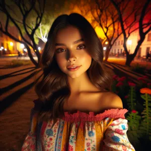 Tween girl in park cute outfits