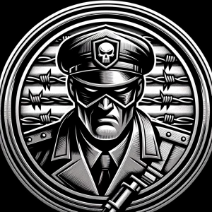 Design a high-contrast grayscale bas relief of the Punisher in f...