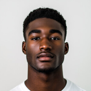 A portrait of a 22-year-old African American man from North Caro...