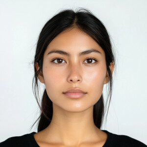 Create an image of a 23-year-old Mexican woman from Nevada with...