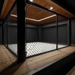 Generate design of the modern high-end MMA fight camp in Bali In...