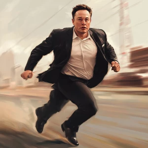 Elon Musk,running from the fbi, GTA style