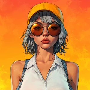 young, rebellious gta-style character. The character should have...