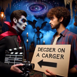 A vampire makes his debut in the adult film industry with Holly...