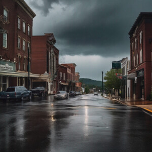 A stormy day in Greeneville, Tennessee