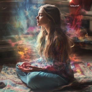 Create an image with “Healing yourself “