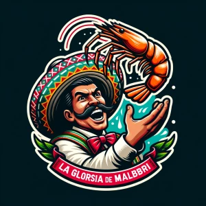 Create a logo for "Netos Mariscos La Gloria De Malbiri" featurin...