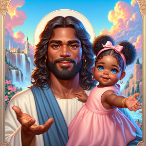 Create a 3D realistic artwork featuring the phrase 'Jesus Saves'...