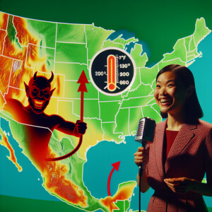 High resolution. Meteorologist reports weather on tv! Super high...