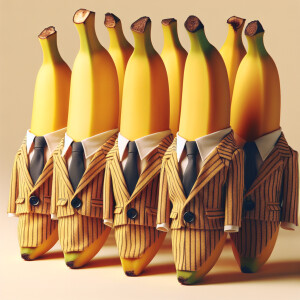 Bananas in Banana suits