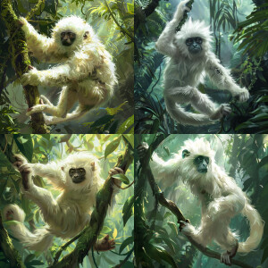 white monkey