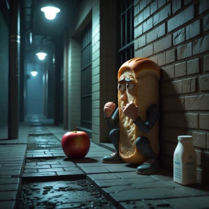 Picture a world where anthropomorphic food items go about their...