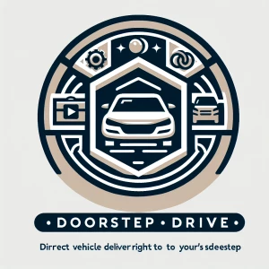 Create a modern and sophisticated logo for "Doorstep Drive," inc...
