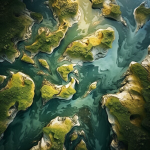 beautiful river water flow