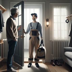 "Create a scene depicting the seventh frame. Show the entrance a...