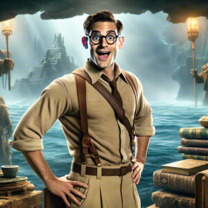 Grant Gustin as Milo Thatch from “Atlantis: The Lost Empire”, ph...