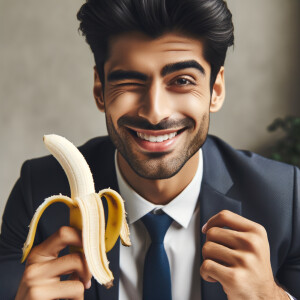 Nawaz sharif, Pakistan prime minister, eating banana, staring at...