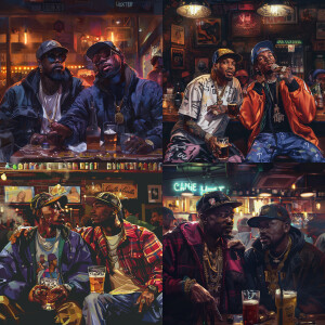 Snoop doog i 50 cent w pubie