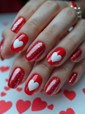 valentines day nails