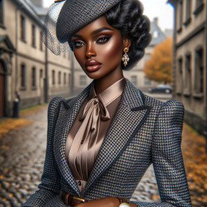 Create a lifelike airbrushed illustration of an African American...