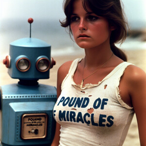 Film photograph from the early seventies of one beautiful 24-yea...