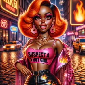 Create an ultra-realistic caricature emphasizing the joy and con...