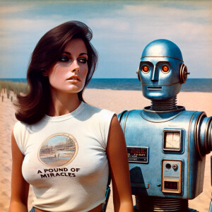 Film photograph from the early seventies of one beautiful 24-yea...