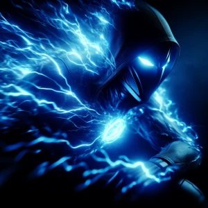 An image with cinematic lighting and shadows of Godspeed "from t...