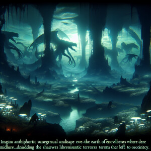"Deep beneath the Earth's surface, a hidden world thrives in per...