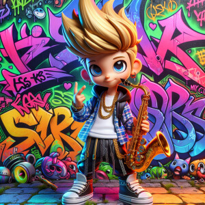 A vibrant, high-resolution image featuring a distinctly urban Ba...