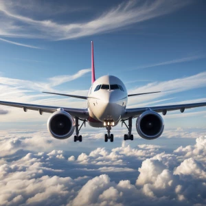 Image of a plane on air With passager