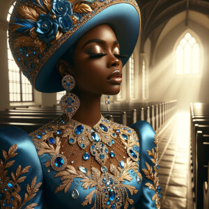 Create an illustration that embodies spirituality and a deep con...