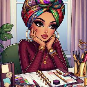 Create a cartoon-style digital illustration of an animated chara...