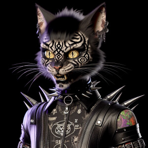 gothic lolita style combined with horrorcore demonic anthropomor...