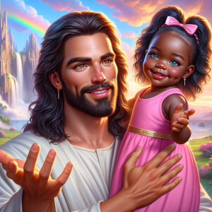 Create a 3D realistic artwork featuring the phrase 'Jesus Saves'...