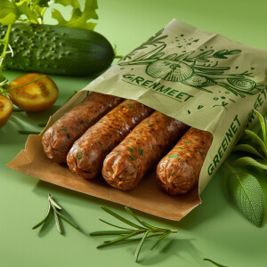 Create a captivating and eco-friendly packaging concept for GREE...