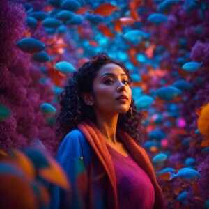 cute woman Avatar, 3D, Disney, Pixar style