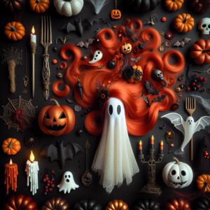 Beautiful, Ginger hair, Halloween inspiration, ghostly spook