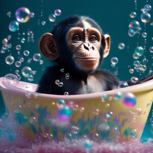 Create a photorealistic 3D image in 8K UHD of an adorable human-...