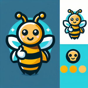 bee with #f68a1e and #852d57 hex code colour