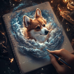 Prompt: A highly detailed, hyper-realistic piece of digital art...