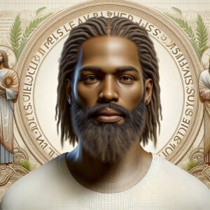 "Create a 3D realistic artwork featuring the phrase 'Jesus Saves...