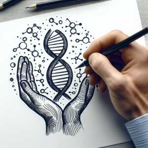 DNA Double Helix: The double helix structure of DNA is a key sym...