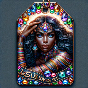 Design a tag that encapsulates a beautiful, colorful depiction o...