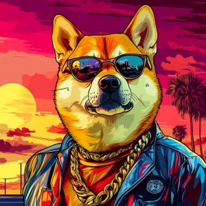 MEME DOGE in GTA art style \u2014 test \u2014 in the style of a...