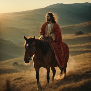 Jesus Christ on a stallion...at sunrise...headed towards 5000 pe...