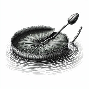 an image illustration of the form and function of a water Lilly...