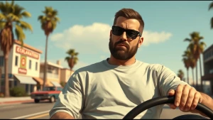 meme Giga Chad in GTA style